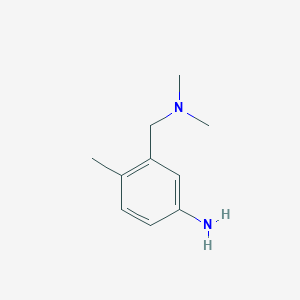 molecular formula C10H16N2 B13939937 3-[(Dimethylamino)methyl]-4-methylaniline CAS No. 792187-36-1