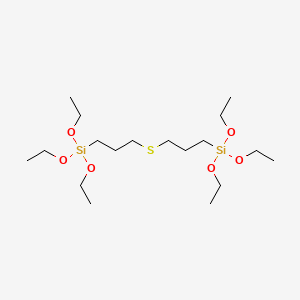 molecular formula C18H42O6SSi2 B13939944 Sulfide, bis(3-triethoxysilylpropyl) CAS No. 60764-86-5