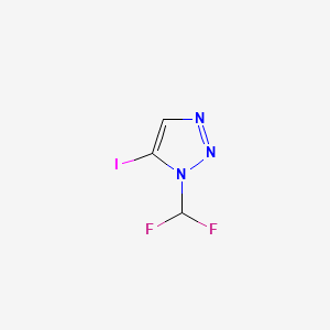 molecular formula C3H2F2IN3 B13939951 1-(Difluoromethyl)-5-iodo-1H-1,2,3-triazole 