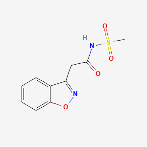 molecular formula C10H10N2O4S B13939967 N-(2-Benzo[d]isoxazol-3-yl-acetyl)-methanesulfonamide 