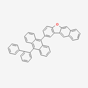 molecular formula C42H26O B13940004 2-(10-[1,1'-Biphenyl]-2-yl-9-anthracenyl)benzo[b]naphtho[2,3-d]furan 