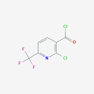 molecular formula C7H2Cl2F3NO B1394003 2-氯-6-(三氟甲基)烟酰氯 CAS No. 1186306-84-2