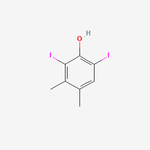 molecular formula C8H8I2O B13940041 Phenol, 2,6-diiodo-3,4-dimethyl- CAS No. 62778-18-1