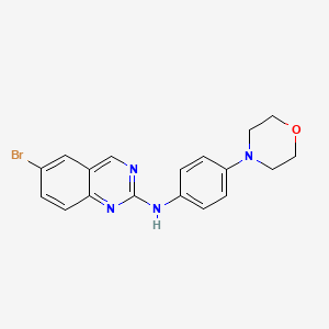 molecular formula C18H17BrN4O B13940051 6-Bromo-N-(4-morpholin-4-ylphenyl)quinazolin-2-amine CAS No. 1008505-74-5