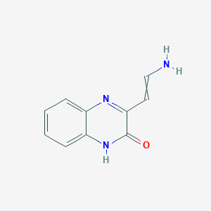 2(1H)-Quinoxalinone, 3-(2-aminoethenyl)-