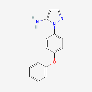 molecular formula C15H13N3O B13940073 2-(4-Phenoxy-phenyl)-2h-pyrazol-3-ylamine 