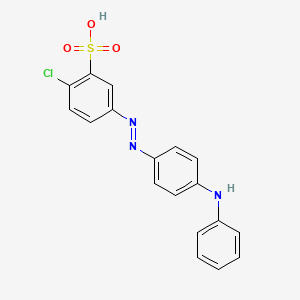 Benzenesulfonic acid, 2-chloro-5-[[4-(phenylamino)phenyl]azo]-