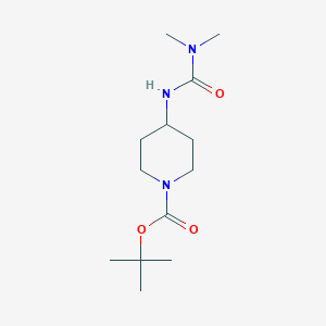 molecular formula C13H25N3O3 B1394011 叔丁基-4-(3,3-二甲基脲基)哌啶-1-羧酸酯 CAS No. 1233952-52-7