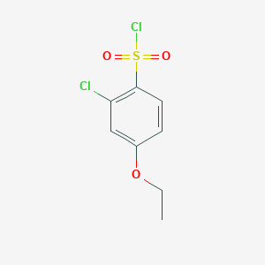 molecular formula C8H8Cl2O3S B13940117 2-Chloro-4-ethoxybenzene-1-sulfonyl chloride 