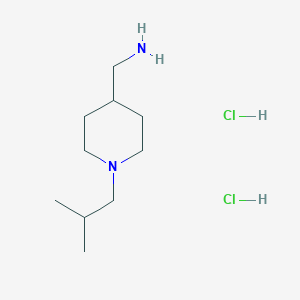 molecular formula C10H24Cl2N2 B1394012 (1-Isobutylpiperidin-4-yl)methanamine dihydrochloride CAS No. 1229623-70-4