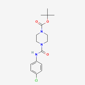 1-Piperazinecarboxylic acid, 4-[[(4-chlorophenyl)amino]carbonyl]-, 1,1-dimethylethyl ester