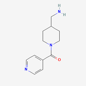 molecular formula C12H17N3O B1394014 [(1-异烟酰基哌啶-4-基)甲基]胺 CAS No. 1247536-10-2