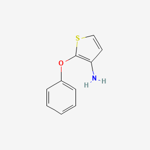 molecular formula C10H9NOS B1394016 2-苯氧噻吩-3-胺 CAS No. 1287217-69-9