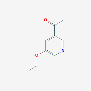 molecular formula C9H11NO2 B13940168 1-(5-Ethoxy-3-pyridinyl)ethanone CAS No. 886364-76-7