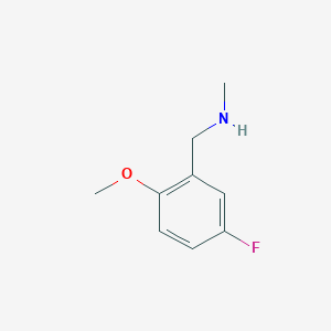 molecular formula C9H12FNO B1394017 N-(5-氟-2-甲氧基苄基)-N-甲基胺 CAS No. 823188-87-0