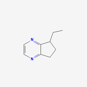 molecular formula C9H12N2 B13940174 5-Ethyl-6,7-dihydro-5H-cyclopentapyrazine CAS No. 52517-53-0