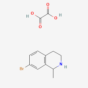 molecular formula C12H14BrNO4 B13940193 7-Bromo-1-methyl-1,2,3,4-tetrahydroisoquinoline oxalate 