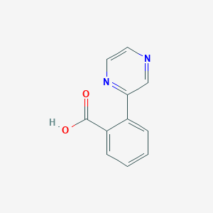 molecular formula C11H8N2O2 B13940207 (2-(Pyrazin-2-yl)phenyl)carboxylic acid 