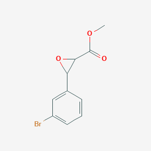 molecular formula C10H9BrO3 B1394023 3-(3-溴苯基)环氧乙烷-2-甲酸甲酯 CAS No. 133991-90-9