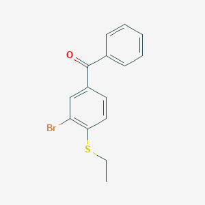 3-Bromo-4-(ethylthio)benzophenone