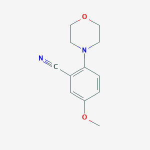 molecular formula C12H14N2O2 B1394024 5-甲氧基-2-吗啉-4-基苯甲腈 CAS No. 1287217-53-1