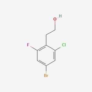 molecular formula C8H7BrClFO B13940247 2-(4-Bromo-2-chloro-6-fluorophenyl)ethan-1-ol 