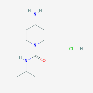 molecular formula C9H20ClN3O B1394029 4-氨基-N-异丙基哌啶-1-甲酰胺盐酸盐 CAS No. 1286273-03-7