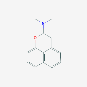 molecular formula C14H15NO B139403 2-Dimethylamino-1-oxa-2,3-dihydro-1H-phenalene CAS No. 132766-66-6