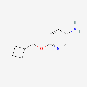 molecular formula C10H14N2O B1394030 6-(环丁基甲氧基)吡啶-3-胺 CAS No. 1287218-74-9