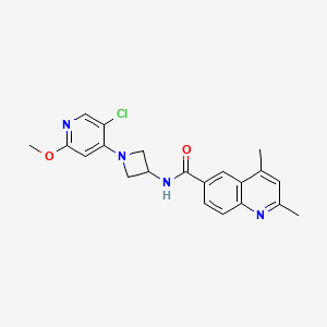 N-[1-(5-chloro-2-methoxypyridin-4-yl)azetidin-3-yl]-2,4-dimethylquinoline-6-carboxamide