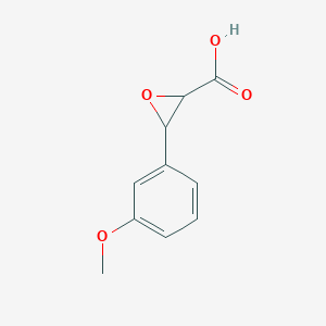 molecular formula C10H10O4 B1394033 3-(3-甲氧基苯基)环氧乙烷-2-羧酸 CAS No. 738532-03-1