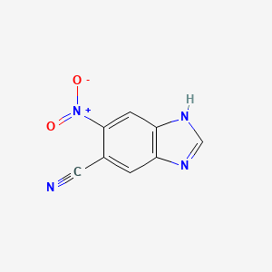 1H-Benzimidazole-5-carbonitrile, 6-nitro-