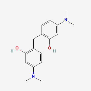 molecular formula C17H22N2O2 B13940343 Phenol, 2,2'-methylenebis[5-(dimethylamino)- CAS No. 63468-95-1