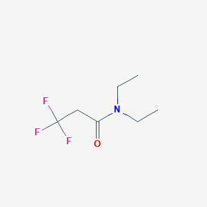 molecular formula C7H12F3NO B13940363 N,N-Diethyl-3,3,3-trifluoropropanamide CAS No. 124397-92-8