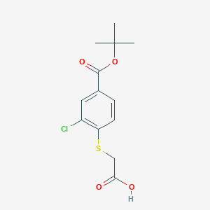 4-Carboxymethylsulfanyl-3-chloro-benzoic acid tert-butyl ester