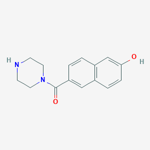 molecular formula C15H16N2O2 B1394038 6-(哌嗪-1-基羰基)-2-萘酚 CAS No. 1287217-64-4