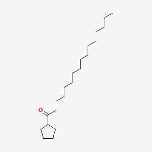 molecular formula C21H40O B13940381 1-Cyclopentyl-1-hexadecanone 