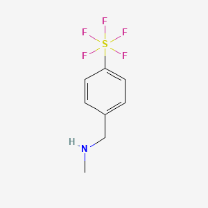 B1394040 N-Methyl-N-[4-(pentafluorosulfanyl)benzyl]amine CAS No. 1287217-84-8
