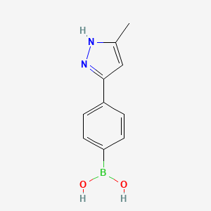 [4-(5-methyl-1H-pyrazol-3-yl)phenyl]boronic acid