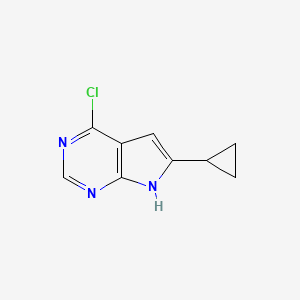 4-Chloro-6-cyclopropyl-7H-pyrrolo[2,3-d]pyrimidine