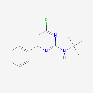 molecular formula C14H16ClN3 B13940468 Tert-butyl-(4-chloro-6-phenyl-pyrimidin-2-yl)amine 