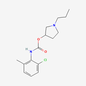 N-Propyl-3-pyrrolidyl 2-chloro-6-methylphenylcarbamate