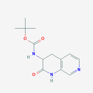 molecular formula C13H17N3O3 B13940524 Tert-butyl (2-oxo-1,2,3,4-tetrahydro-1,7-naphthyridine-3-yl)carbamate 