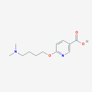 molecular formula C12H18N2O3 B1394057 6-[4-(二甲基氨基)丁氧基]烟酸 CAS No. 1287218-59-0