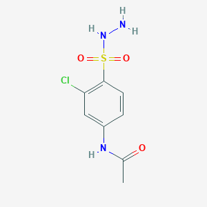 N-[3-Chloro-4-(hydrazinesulfonyl)phenyl]acetamide