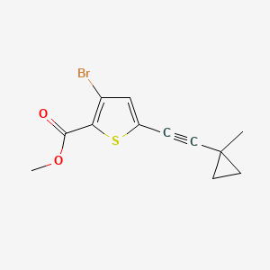 Methyl 3-bromo-5-[2-(1-methylcyclopropyl)ethynyl]thiophene-2-carboxylate