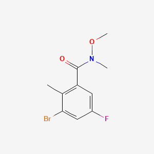 3-Bromo-5-fluoro-N-methoxy-N,2-dimethylbenzamide