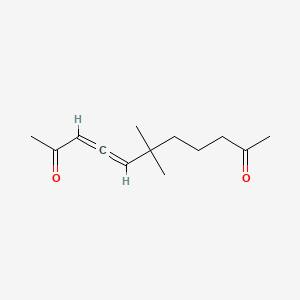 molecular formula C13H20O2 B13940621 6,6-Dimethyl-3,4-undecadiene-2,10-dione CAS No. 52588-78-0