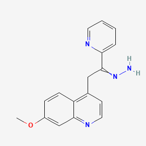 [2-(7-Methoxyquinolin-4-yl)-1-pyridin-2-yl-ethylidene]-hydrazine