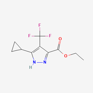 Ethyl 5-cyclopropyl-4-(trifluoromethyl)-1H-pyrazole-3-carboxylate